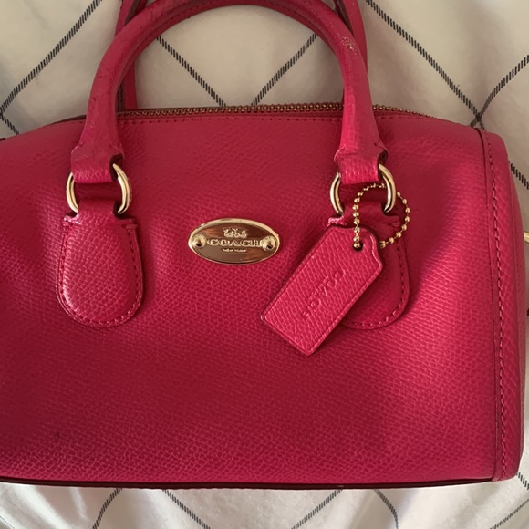 Two Coach purses, good condition, pink and blue. - Picture 2 of 13